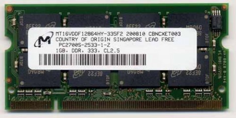 RAM памет за лаптоп 1GB DDR400 SODIMM RAM памет за лаптоп 1GB DDR400 SODIMM
