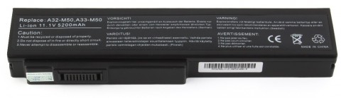 Батерия за ASUS G50 G60 L50 M50 M60 X55 X57 N52 N53 N61 A33-M50 A32-M50 6кл