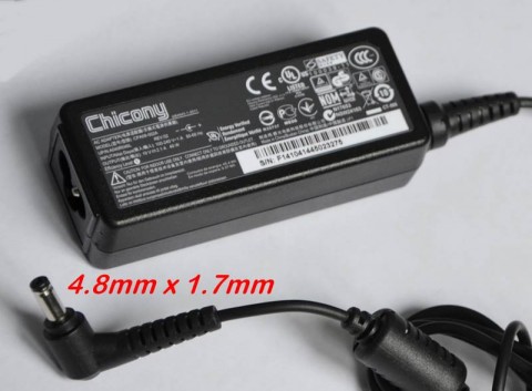 Адаптер за лаптоп ОРИГИНАЛЕН (Зарядно за лаптоп) Chicony 40W 19V 2.1A 4.8x1.7mm ремаркетиран