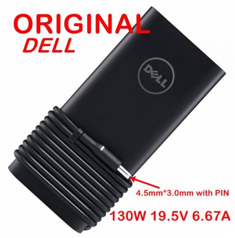 Адаптер за лаптоп ОРИГИНАЛЕН (Зарядно за лаптоп) DELL 130W 19.5V 6.67A букса 4.5mm * 3.0mm