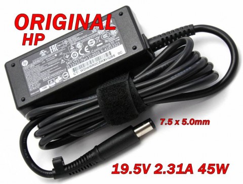 Адаптер за лаптоп ОРИГИНАЛЕН (Зарядно за лаптоп) HP 19.5V 2.31A 45W 7.5mmx5.0mm с централен пин