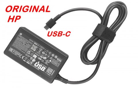 Адаптер за лаптоп ОРИГИНАЛЕН (Зарядно за лаптоп) HP 20V 3.25A, 15V 4.33A, 9V 3A, 5V 3A USB Type-C