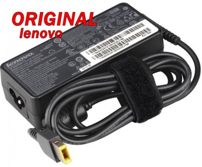 Адаптер за лаптоп ОРИГИНАЛЕН (Зарядно за лаптоп) Lenovo 20V 3.25A 65W (slim tip) правоъгълна букса