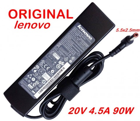 Адаптер за лаптоп ОРИГИНАЛЕН (Зарядно за лаптоп) Lenovo 20V 4.5A 90W букса 5.5x2.5 ремаркетиран