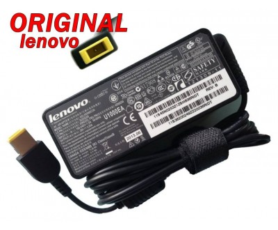 Адаптер за лаптоп ОРИГИНАЛЕН (Зарядно за лаптоп) Lenovo 20V 4.5A 90W (slim tip) правоъгълна букса