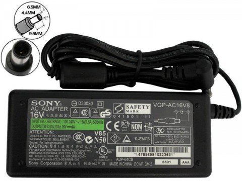 Адаптер за лаптоп ОРИГИНАЛЕН (Зарядно за лаптоп) SONY VAIO VGN-B VGN-S VGN-T 16V 4A ремаркетиран Адаптер за лаптоп ОРИГИНАЛЕН (Зарядно за лаптоп) SONY VAIO VGN-B VGN-S VGN-T 16V 4A ремаркетиран
