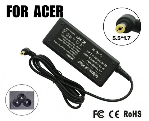 Адаптер за лаптоп (Зарядно за лаптоп) за ACER 65W 19V 3.42A букса 5.5x1.7mm