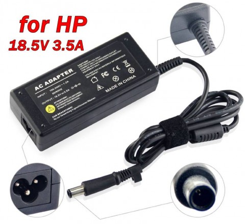 Адаптер за лаптоп (Зарядно за лаптоп) за HP 18.5V 3.5A 65W Smart 