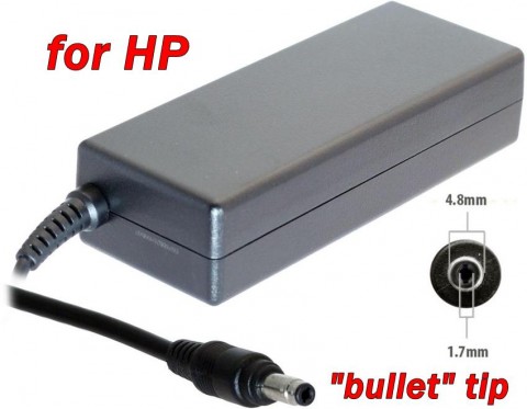 Адаптер за лаптоп (Зарядно за лаптоп) за HP 19V 4.74A (18.5V 4.9A) 90W 4.8x1.7mm bullet