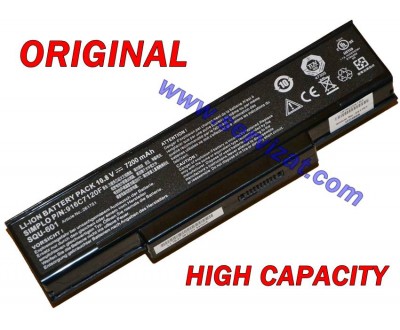 Батерия ОРИГИНАЛНА Gigabyte W451U W551N W566U MSI M655 M660 M675 VR600 VR600 GT620 CR400 PR600 Benq R55 SQU-601 9кл