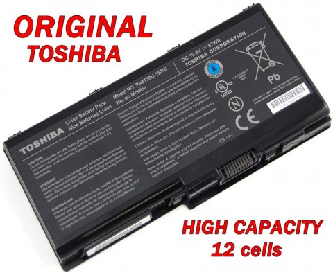 Батерия ОРИГИНАЛНА Toshiba Qosmio G60 G65 X500 X505 Satellite P500 P505 P505D PA3729U-1BRS PA3730U-1BRS 12кл