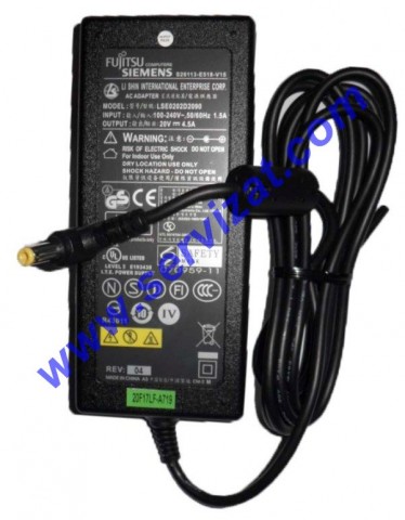 Адаптер за лаптоп ОРИГИНАЛЕН (Зарядно за лаптоп) FUJITSU-SIEMENS 90W 20V 4.5A (19V 4.74A) 5.5x2.5mm ремаркетиран
