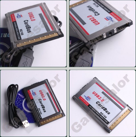 Адаптер за лаптоп PCMCIA to 2 port USB 2.0 оставащ скрит в слота Адаптер за лаптоп PCMCIA to 2 port USB 2.0 оставащ скрит в слота
