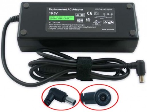 Адаптер за лаптоп (Зарядно за лаптоп) SONY VAIO 19.5V 6.15A AC19V15